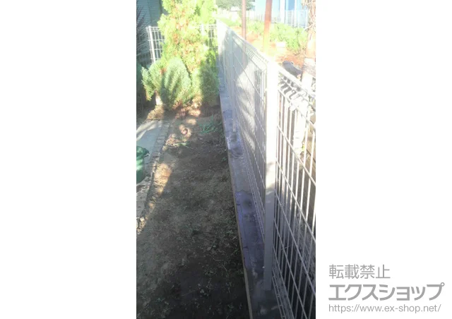東京都世田谷区のLIXIL リクシル(TOEX)のフェンス・柵・塀 ハイグリッドフェンスN8型 フリーポールタイプ 施工例