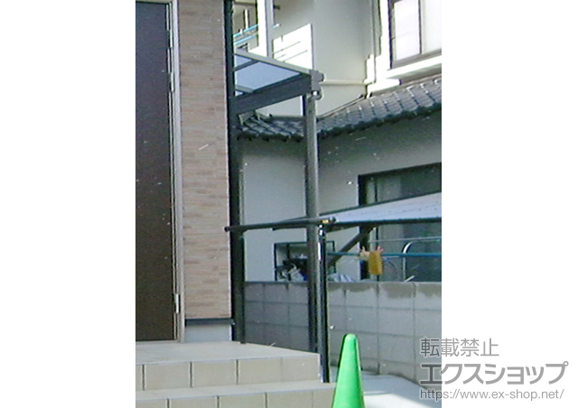 広島県広島市のLIXIL リクシル（トステム）のテラス屋根 ライザーテラスII F型 テラスタイプ  積雪〜20?対応 施工例