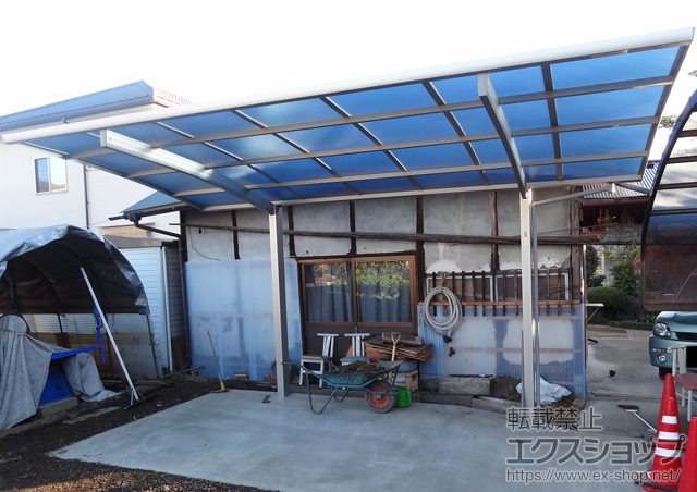群馬県前橋市ののカーポート プレシオスポート 単体 積雪〜20?対応 施工例