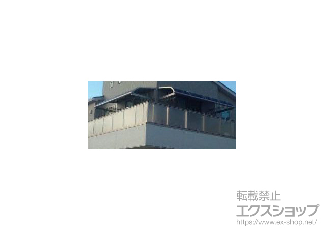 東京都足立区のLIXIL リクシル（トステム）のバルコニー・ベランダ屋根 ライザーテラスII R型 ルーフタイプ 単体 積雪〜20cm対応 施工例