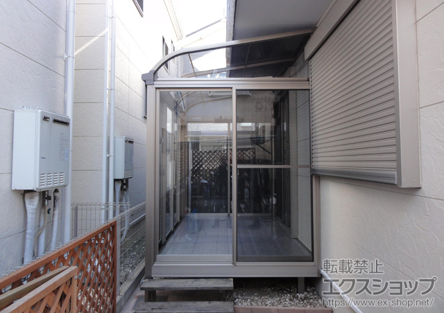 神奈川県高座郡寒川町のlixil リクシル トステム テラス囲い サンルーム施工例 ほせるんですii R型 床納まり 側面付物干し 標準 2本入 網戸 換気扇 1