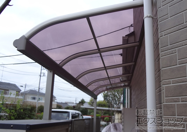 東京都世田谷区ののバルコニー・ベランダ屋根 ヴェクターテラス R型 単体 テラス屋根 積雪〜20cm対応 施工例