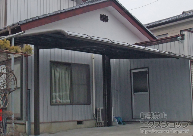 福島県郡山市のLIXIL リクシル（トステム）のカーポート レガーナポートシグマIII 積雪〜30? 施工例