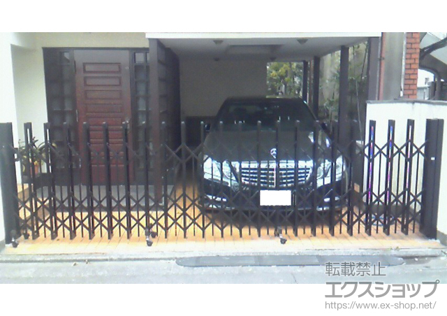 東京都世田谷区ののカーゲート アルシャインII PG型R Aタイプ ノンレール 片開き 施工例