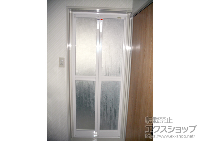 静岡県富士宮市のの二重窓（内窓） 浴室中折ドアＳＦ型内付樹脂　パネル入 施工例