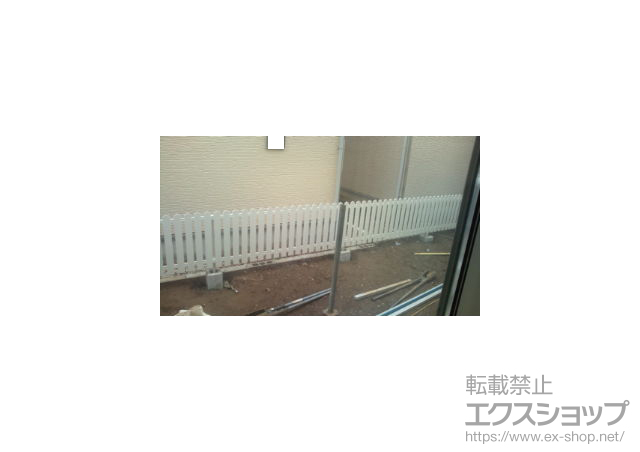 千葉県柏市ののフェンス・柵 レスティンフェンス7型 自由柱施工 施工例