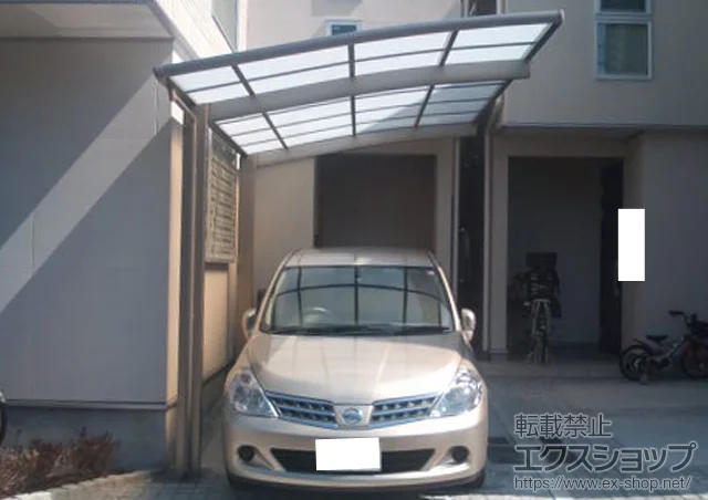 神奈川県横浜市ののテラス屋根、カーポート カーブポートシグマIII 積雪～30cm対応 施工例