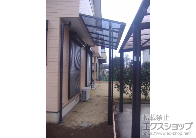 栃木県下野市のLIXIL リクシル（トステム）のテラス屋根 ライザーテラス? テラスタイプ 積雪対応〜20? 施工例