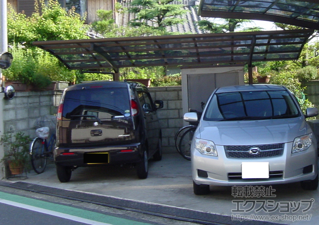 京都府亀岡市ののカーポート プレシオスポート 積雪〜20?対応 施工例