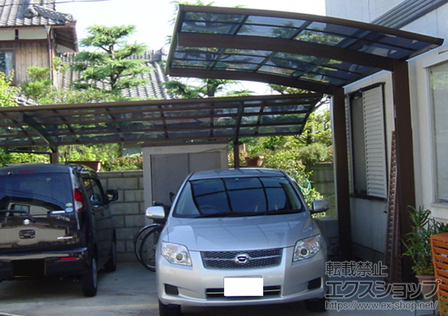 京都府亀岡市ののカーポート プレシオスポート 積雪〜20?対応 施工例