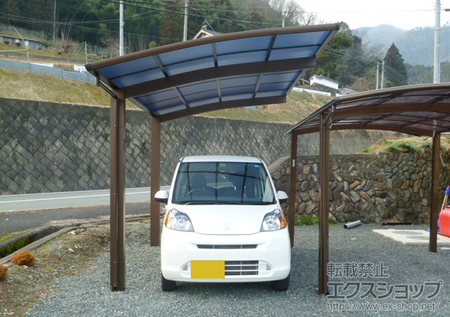 京都府船井郡京丹波町ののカーポート プレシオスポート　積雪〜20cm対応 施工例