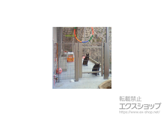 広島県安芸郡府中町のの門扉 ハイグリッド門扉NF8型 片開き 柱使用 施工例