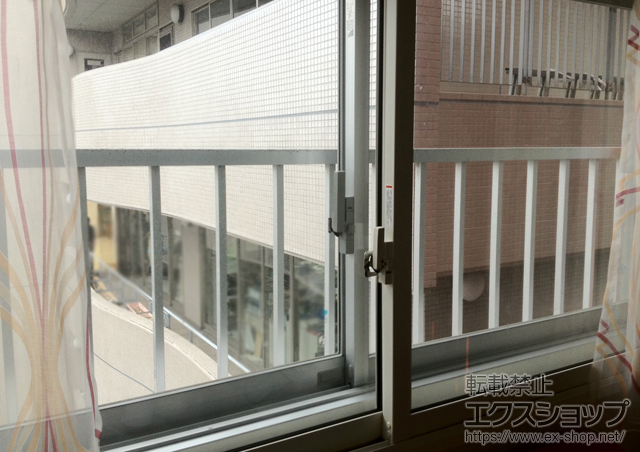 東京都目黒区のの二重窓（内窓） インプラス ダストバリア 引違い2枚建+ふかし枠（40mm）カーテンレール有 施工例