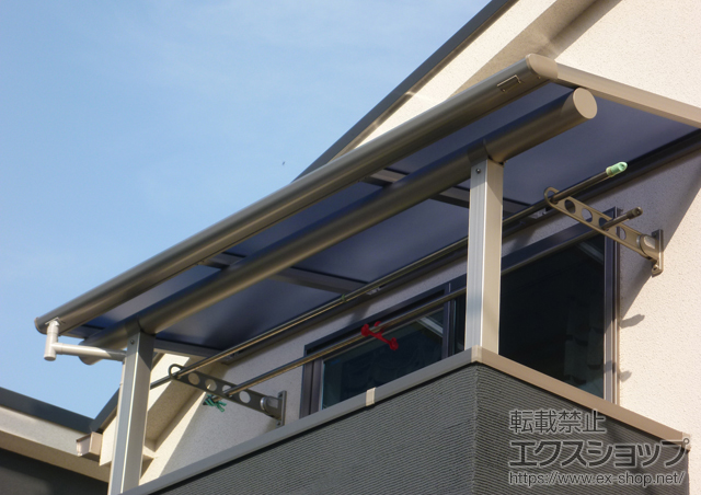 東京都世田谷区ののバルコニー・ベランダ屋根 ヴェクターテラス F型 屋根タイプ 単体 積雪〜20cm対応 施工例