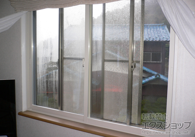 静岡県熱海市のの二重窓（内窓） インプラス　ダストバリア仕様　引違い窓2枚建て 施工例