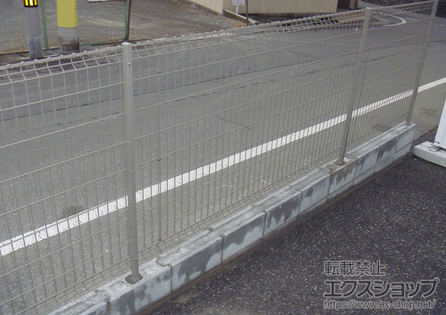 兵庫県明石市ののフェンス・柵 ハイグリッドフェンスN8型 施工例