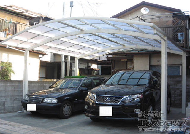 埼玉県富士見市ののカーポート レイナツインポート 積雪〜20cm対応 施工例