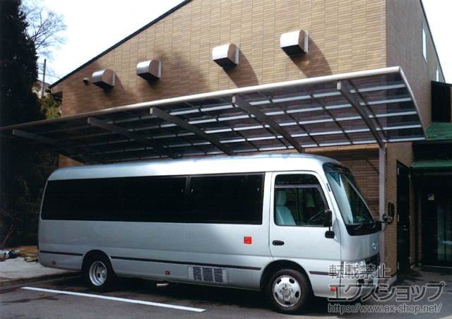 栃木県那須郡那珂川町ののカーポート レイナポート 縦連棟 積雪〜20cm対応 施工例