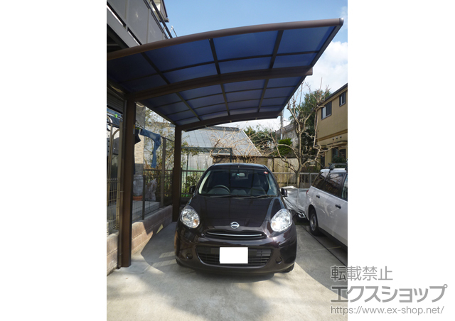 東京都調布市ののカーポート レイナポート 積雪〜20cm対応 施工例