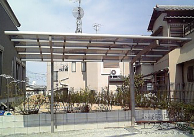 大阪府狭山市ののカーポート プレシオスポート　積雪〜20cm対応 施工例