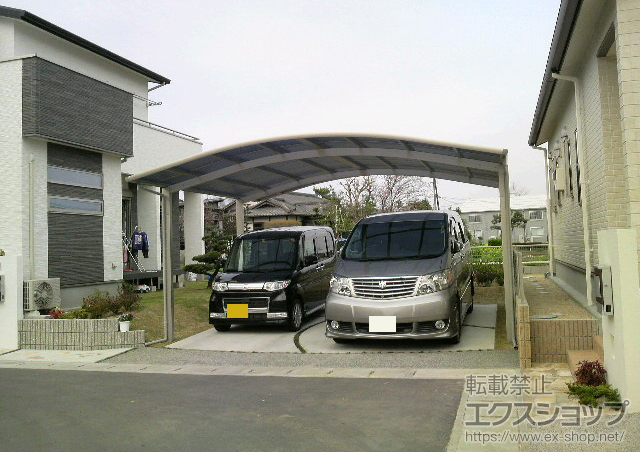 熊本県熊本市ののカーポート レイナツインポート 積雪〜20cm対応 施工例