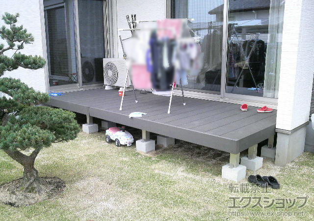 熊本県熊本市ののウッドデッキ リウッドデッキ 200 単体 施工例