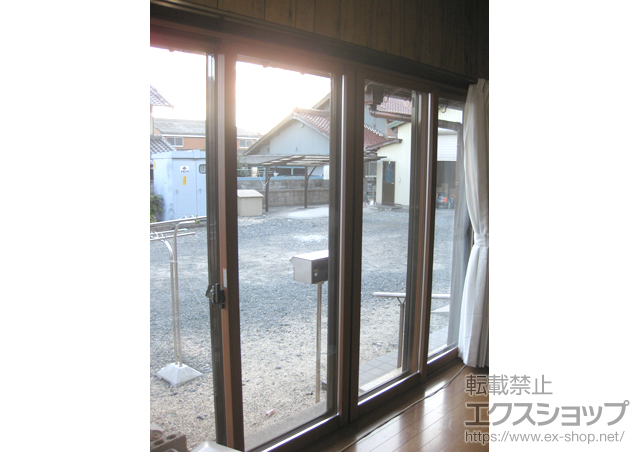 三重県いなべ市のの二重窓（内窓） インプラス　ダストバリア仕様　引違い窓4枚建て 施工例