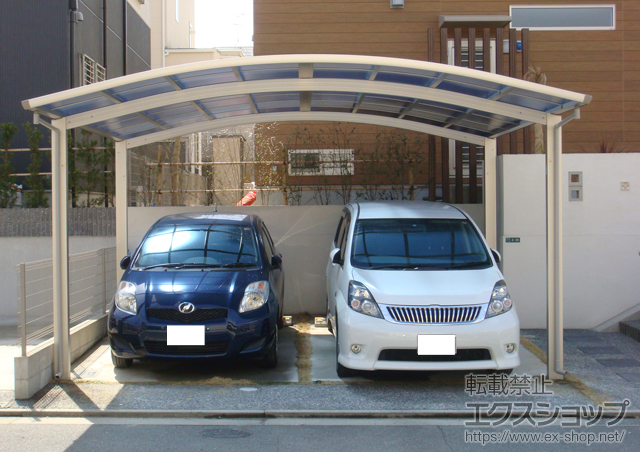 福岡県北九州ののカーポート レイナツインポート 積雪〜20cm対応 施工例