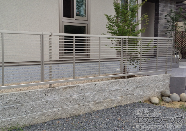 愛知県海部郡大治町ののフェンス・柵 エクスラインフェンス12型 自由柱タイプ 施工例