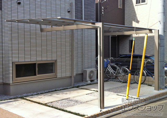 埼玉県さいたま市ののカーポート マイリッシュ 前上がり 延長梁2本 積雪〜20cm対応 施工例