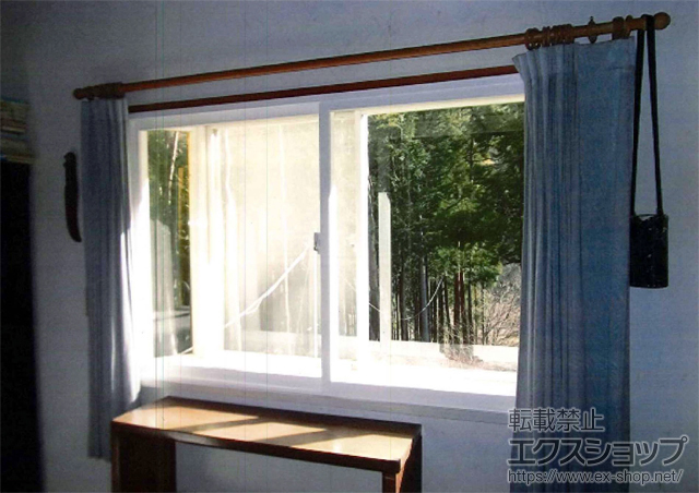 山梨県南都留郡道志村のの二重窓（内窓） プラマードＵ 引違い窓 2枚建 施工例