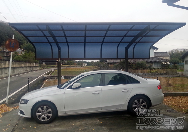 徳島県三好市ののカーポート プレシオスポート アルファ 積雪〜20cm対応 施工例