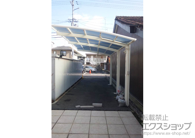 滋賀県大津市ののカーポート レイナポート 延長 積雪〜20cm対応 施工例