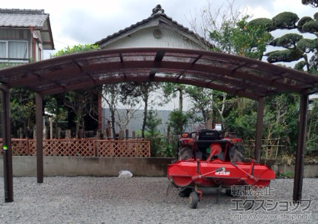 宮崎県都城市ののカーポート レイナツインポート 積雪〜20cm対応 施工例