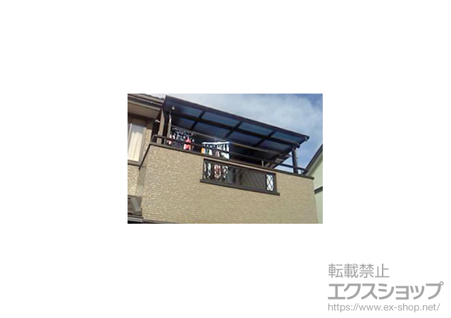 千葉県野田市ののバルコニー・ベランダ屋根 ヴェクターテラス F型 屋根タイプ 単体 積雪〜20cm対応 施工例