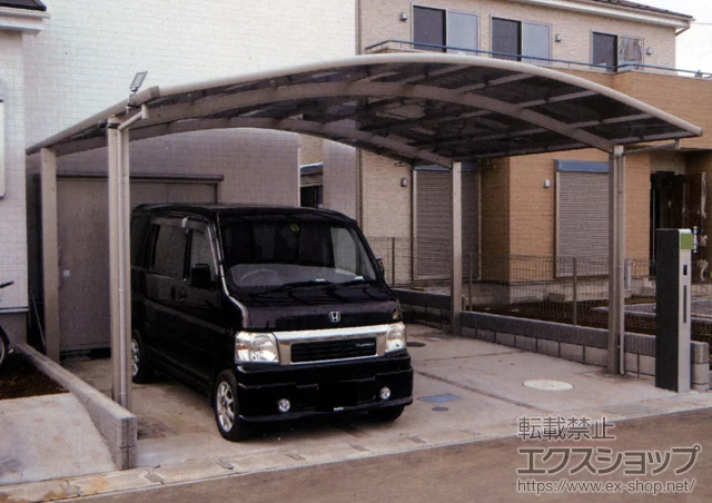 千葉県市川市のYKKAPのカーポート レイナツインポート 積雪～20cm対応 施工例