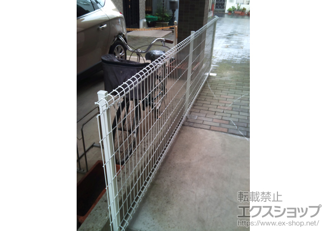 東京都荒川区ののフェンス・柵 ハイグリッドフェンスN8型 フリーポールタイプ 施工例