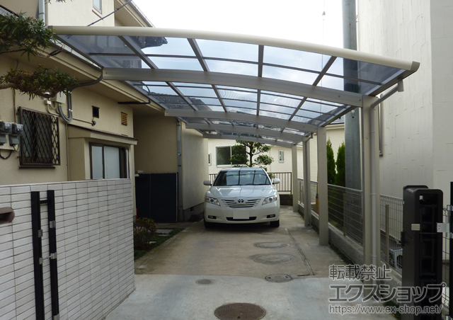 東京都町田市ののカーポート レイナポート 縦連棟 積雪〜20cm対応 施工例