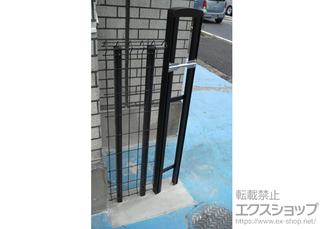 埼玉県八潮市ののフェンス・柵 イーネットフェンス1F型 自由柱タイプ 施工例