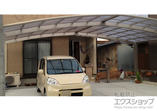 滋賀県彦根市ののカーポート レイナトリプルポート 積雪〜20cm対応 施工例