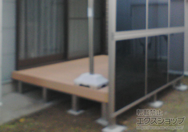 愛知県豊川市ののウッドデッキ リウッドデッキ 200 単体 施工例