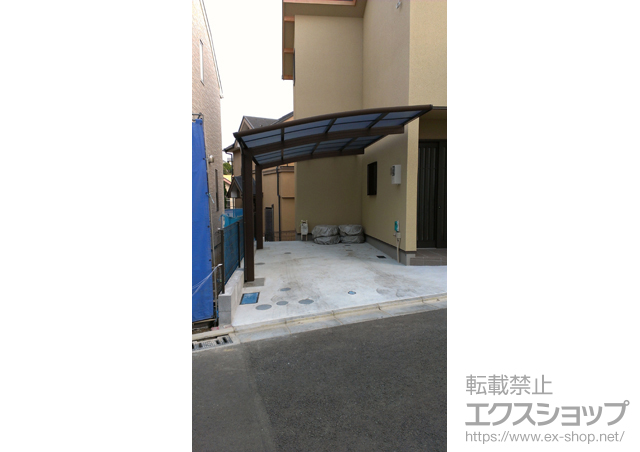 神奈川県川崎市ののカーポート レイナポート 積雪〜20cm対応 施工例