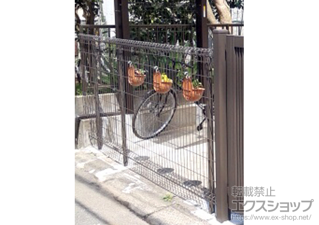 千葉県柏市ののフェンス・柵 ハイグリッドフェンス11型 フリーポールタイプ 施工例