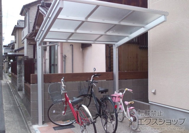 愛知県名古屋市ののサイクルポート・駐輪場 カムフィNex F 積雪〜20cm対応 施工例