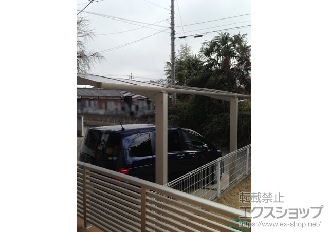 茨城県守谷市ののカーポート プレシオスポート 積雪〜20cm対応 施工例