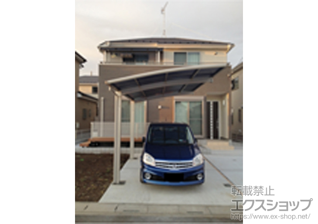 埼玉県入間市ののバルコニー・ベランダ屋根 ヴェクターテラス F型 屋根タイプ 単体　積雪〜20cm対応 施工例