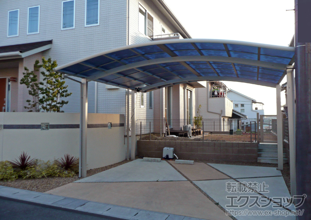 奈良県奈良市ののカーポート レイナツインポート 積雪〜20cm対応 施工例