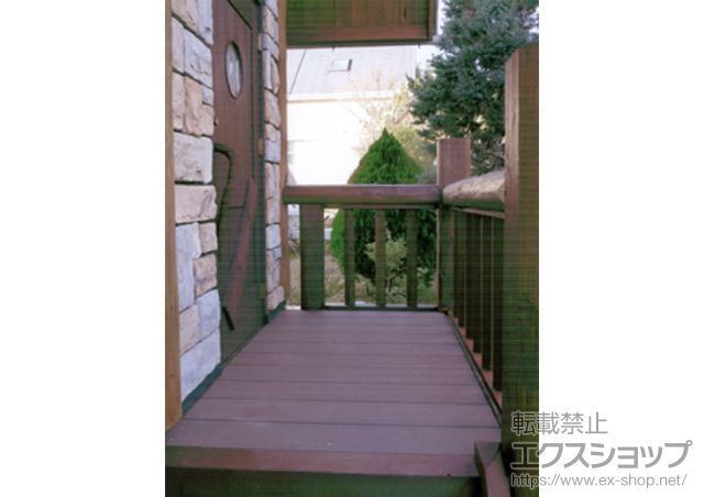 大分県日田市ののウッドデッキ リウッドデッキ 200 単体 施工例