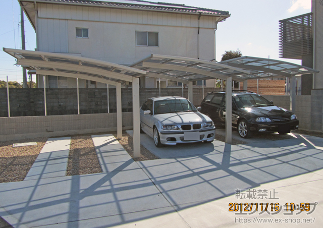 徳島県徳島市ののカーポート プレシオスポート 積雪〜20cm対応 施工例