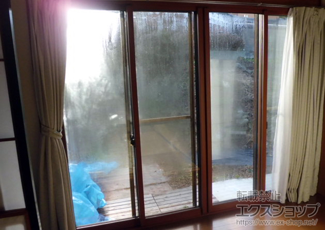 長野県松本市のの二重窓（内窓） インプラス ダストバリア仕様 引違い窓 4枚建 施工例